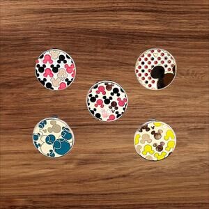 5 Hidden Mickey Disney Parks Trading Pins, Plus 2 Bonus Pins